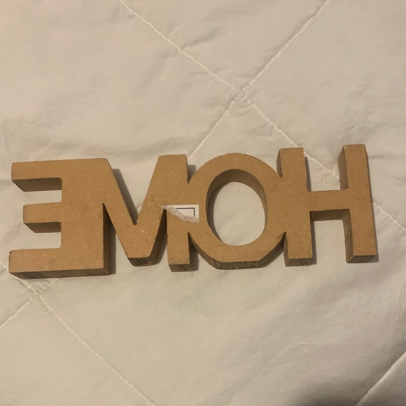 Wooden HOME Decor Sign with Floral Design - Picture 3 of 5